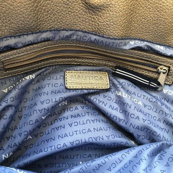 Nautica Archipelago Women's Tote Bag Purse Bronze Antique Pebble Large - Picture 8 of 12